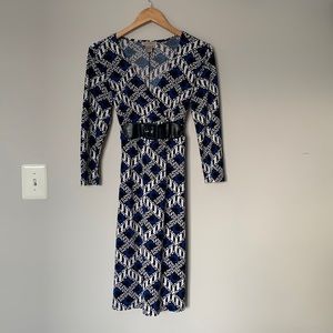 Faux wrap dress